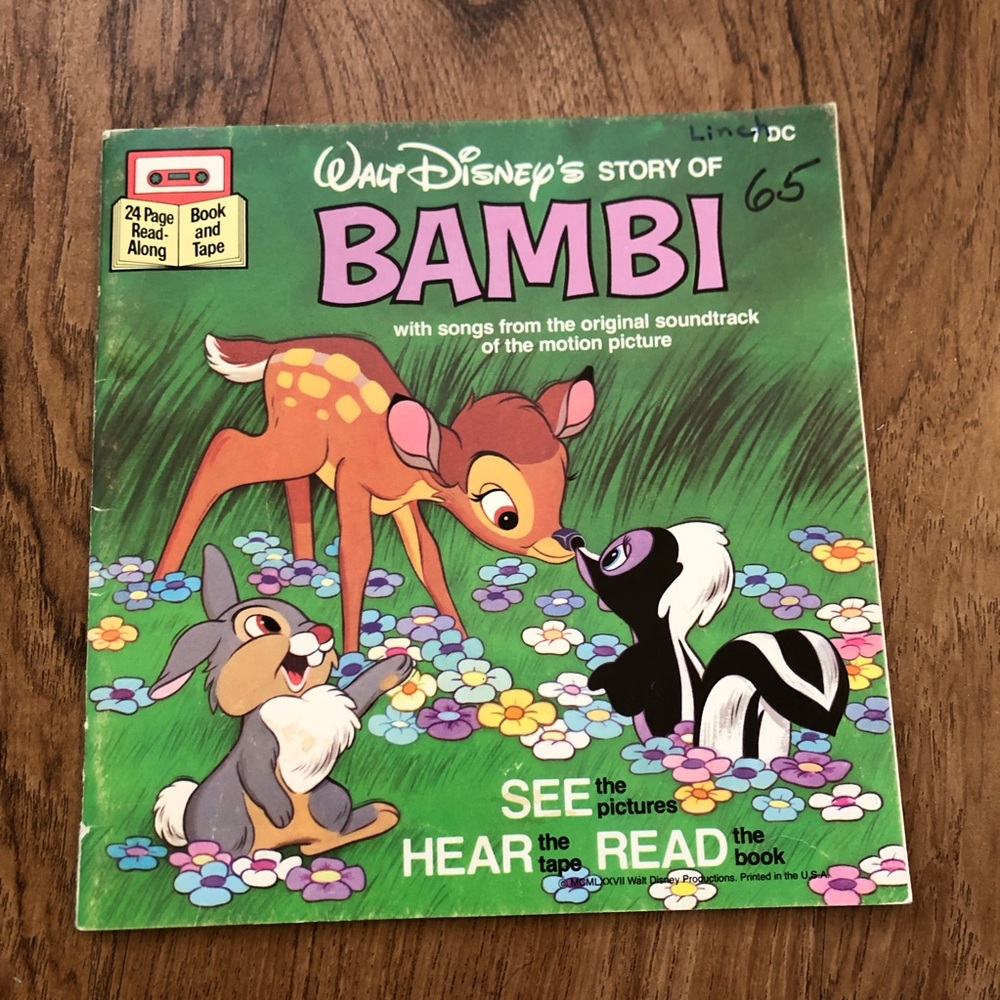 Vtg Bambi book